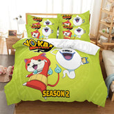2025 New Yo-kai Watch Duvet Cover Quilt Case Pillowcase Bedding Set Without Filler