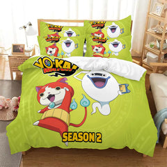 2025 New Yo-kai Watch Duvet Cover Quilt Case Pillowcase Bedding Set Without Filler