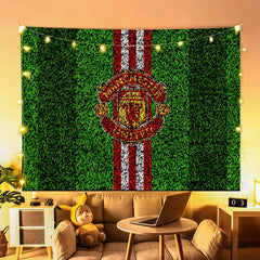 2025 New Manchester United Football Club Wall Decor Hanging Tapestry Home Bedroom Living Room Decoration Wall Decor