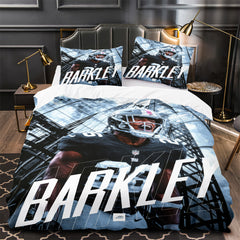 Saquon Barkley Rugby Football Player Duvet Cover Quilt Case Pillowcases