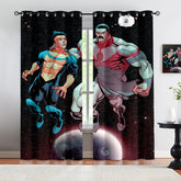 Invincible Season Blackout Curtains Drapes for Window Treatment Set