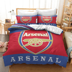 Arsenal Football Club Duvet Cover Quilt Case Pillowcase Bedding Set Without Filler