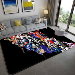 Hockey League Logo Carpet Living Room Bedroom Mats Kitchen Bathroom Rugs