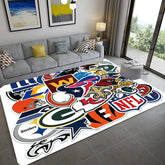 Football Team Logo Rugby Carpet Living Room Bedroom Mats Kitchen Bathroom Rugs