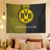 2025 New Borussia Dortmund Football Club Wall Decor Hanging Tapestry Home Bedroom Living Room Decoration Wall Decor