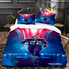 Derrick Henry Rugby Football Player 3D Printed Duvet Cover Quilt Cover Pillowcase Bedding Set Bed Linen Home Decor