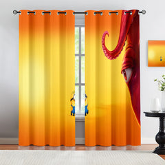 Minions & Monsters Blackout Curtains Drapes For Window Treatment Set