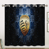 Sporting Soccer Kansas City Blackout Curtains Drapes For Window Treatment Set