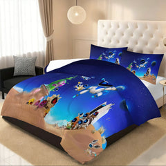 Astro Bot Comforter Pillowcase Sets Blanket All Season Reversible Quilted Duvet