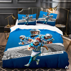 Christian McCaffrey Rugby Football Player 3D Printed Duvet Cover Quilt Cover Pillowcase Bedding Set Bed Linen Home Decor