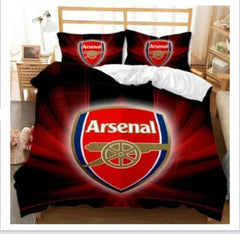 Arsenal Football Club Duvet Cover Quilt Case Pillowcase Bedding Set Without Filler