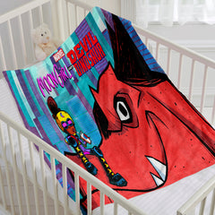 Moon Girl and Devil Dinosaur 3D Printed Plush Blanket Flannel Fleece Throw