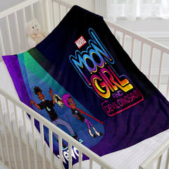 Moon Girl and Devil Dinosaur 3D Printed Plush Blanket Flannel Fleece Throw