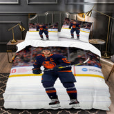 Connor Mcdavid Ice Hockey Player Duvet Cover Quilt Case Pillowcases