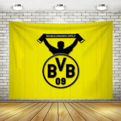 2025 New Borussia Dortmund Football Club Wall Decor Hanging Tapestry Home Bedroom Living Room Decoration Wall Decor