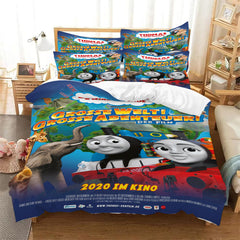 Thomas and Friends Duvet Cover Quilt Case Pillowcase Bedding Set Without Filler