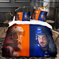 Auston Matthews Ice Hockey Player Duvet Cover Quilt Case Pillowcases
