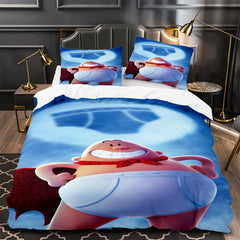 Captain Underpants Duvet Cover Quilt Case Pillowcase Bedding Set Without Filler