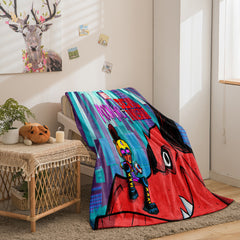 Moon Girl and Devil Dinosaur 3D Printed Plush Blanket Flannel Fleece Throw