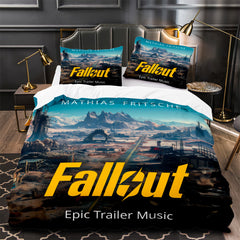 Fallout Duvet Cover Quilt Case Pillowcase Bedding Set Without Filler
