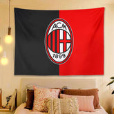 2025 New AC Milan Football Club Wall Decor Hanging Tapestry Home Bedroom Living Room Decoration Wall Decor