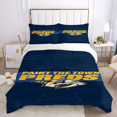 Nashville Predators Hockey League 3D Printed Duvet Cover Quilt Cover Pillowcase Bedding Set Bed Linen Home Decor