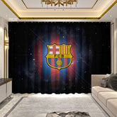 2025 New Barcelona Football Club Curtains Blackout Window Treatments Drapes Room Decor