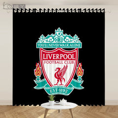 2025 New Liverpool Football Club Curtains Blackout Window Treatments Drapes Room Decor