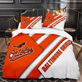 Baltimore Baseball Orioles Duvet Cover Quilt Case Pillowcases