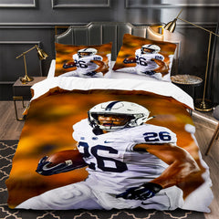 Saquon Barkley Rugby Football Player Duvet Cover Quilt Case Pillowcases