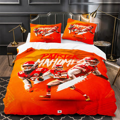 Patrick Mahomes Rugby Football Player Duvet Cover Quilt Case Pillowcases