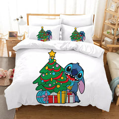 2026 NEW Stitch Christmas Bedding Set Quilt Duvet Covers Bedding Sets