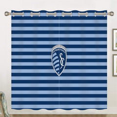 Sporting Soccer Kansas City Blackout Curtains Drapes For Window Treatment Set