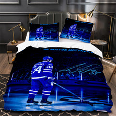 Auston Matthews Ice Hockey Player Duvet Cover Quilt Case Pillowcases