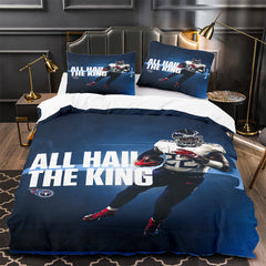 Derrick Henry Rugby Football Player 3D Printed Duvet Cover Quilt Cover Pillowcase Bedding Set Bed Linen Home Decor