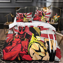 2025 NEW Deadpool And Wolverine Bedding Set Quilt Duvet Covers Bedding Sets