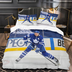 Auston Matthews Ice Hockey Player Duvet Cover Quilt Case Pillowcases