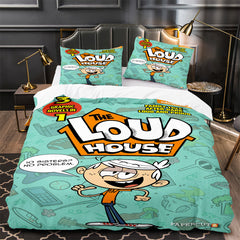 The Loud House Duvet Cover Quilt Case Pillowcase Bedding Set Without Filler