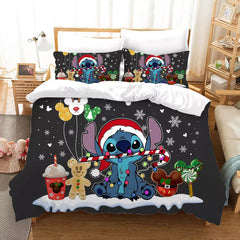 2026 NEW Stitch Christmas Bedding Set Quilt Duvet Covers Bedding Sets