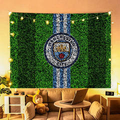 2025 New Manchester City Football Club Wall Decor Hanging Tapestry Home Bedroom Living Room Decoration Wall Decor