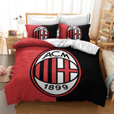 2025 NEW AC Milan Football Club Bedding Set Quilt Duvet Covers Bedding Sets Without Filler