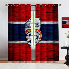 Adelaide United Soccer Blackout Curtains Drapes for Window Treatment Set