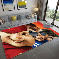 Alvin and the Chipmunks Cosplay Carpet Living Room Bedroom Sofa Rug Door Mats