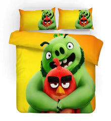 Angry Birds Duvet Cover Quilt Cover Pillowcase Bedding Set Bedroom Decor