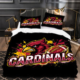 Arizona Cardinals Football Duvet Cover Quilt Case Pillowcase Bedding Set Without Filler