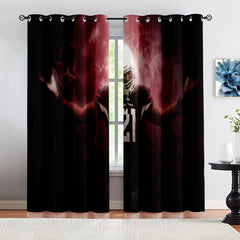 Arizona Cardinals Football Team Blackout Curtains Drapes For Window Treatment Set
