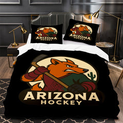 Arizona Coyotes Hockey Duvet Cover Quilt Case Pillowcase Bedding Set Without Filler