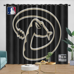 Arizona Diamondbacks Blackout Curtain for Living Room Bedroom Window Treatment