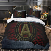 Atlanta United FC Duvet Cover Quilt Case Pillowcase Bedding Set Without Filler