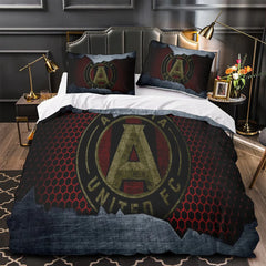 Atlanta United FC Duvet Cover Quilt Case Pillowcase Bedding Set Without Filler